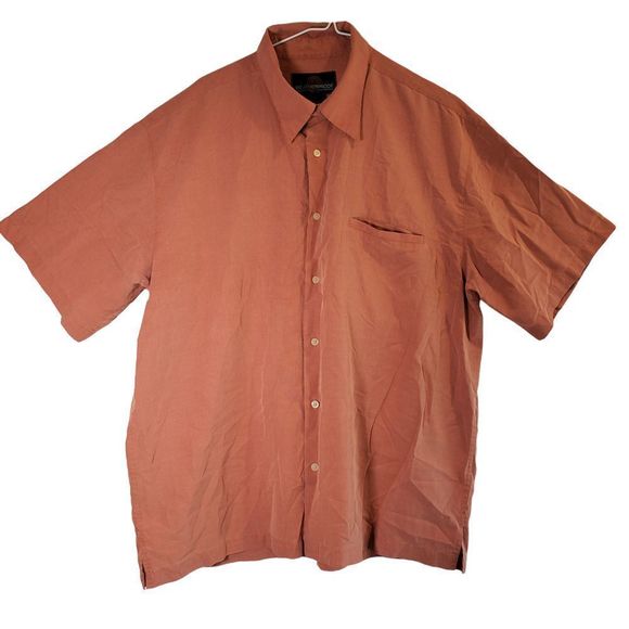 Weatherproof Garment Company Button Down Shirt Men's XL, Orange - Picture 5 of 8